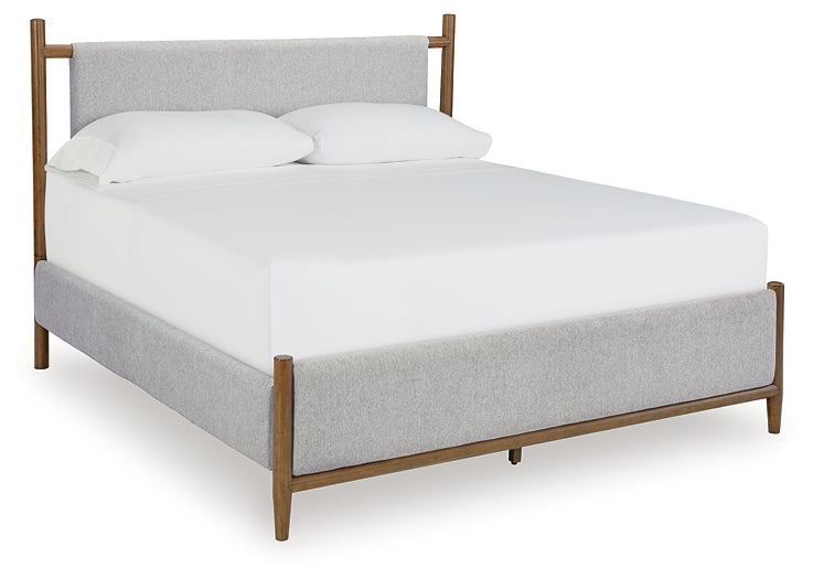 Lyncott King Upholstered Bed with Dresser