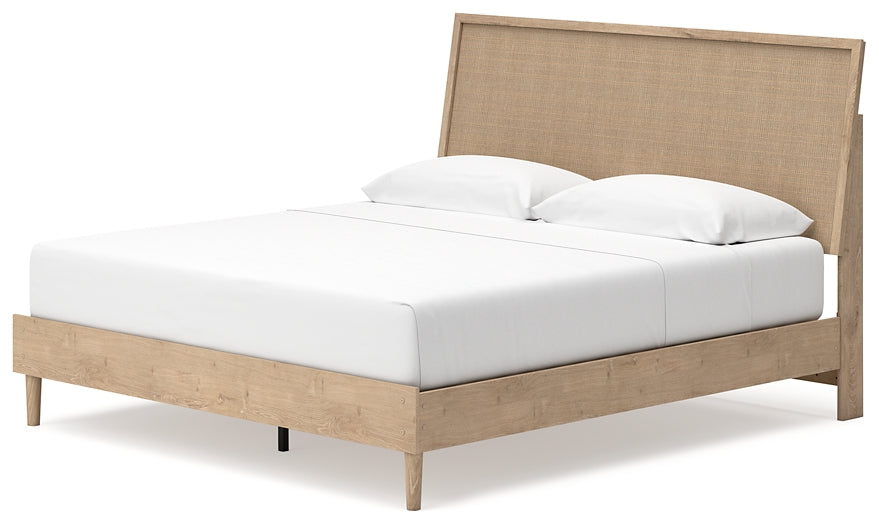 Cielden King Panel Bed with 2 Nightstands