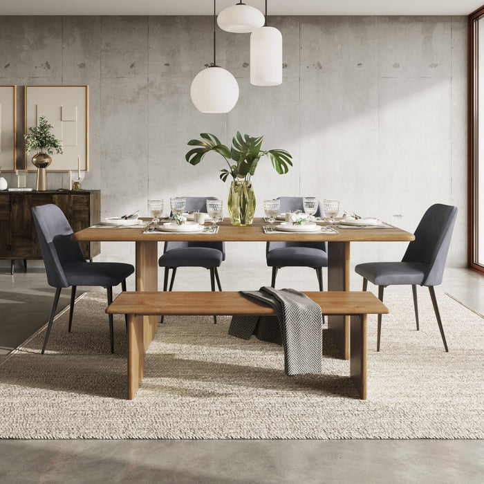 Burke Solid Wood Slab Dining Table