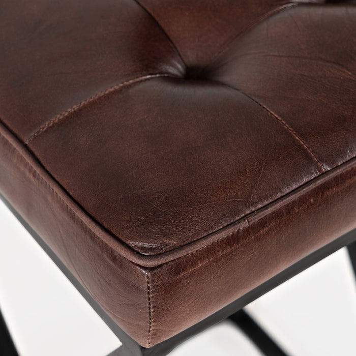 Brooks Leather Counter Stool