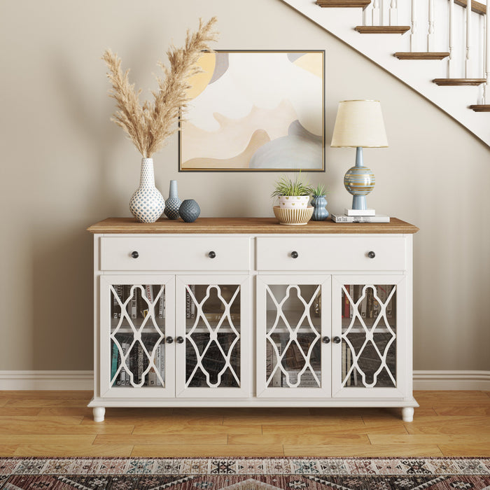 Aurora Hills 4 Door Accent Cabinet