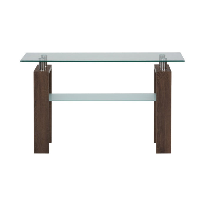 Compass Glass Console Table