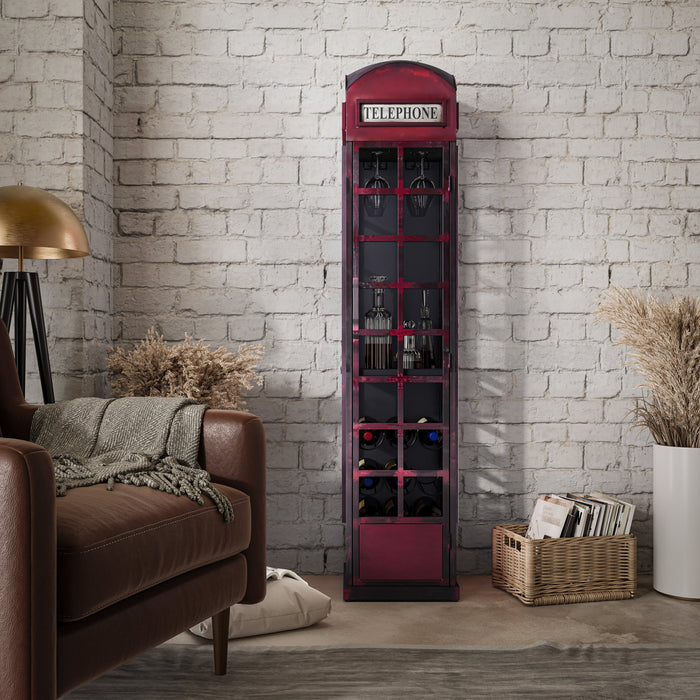 Telly Vintage Telephone Booth Bar