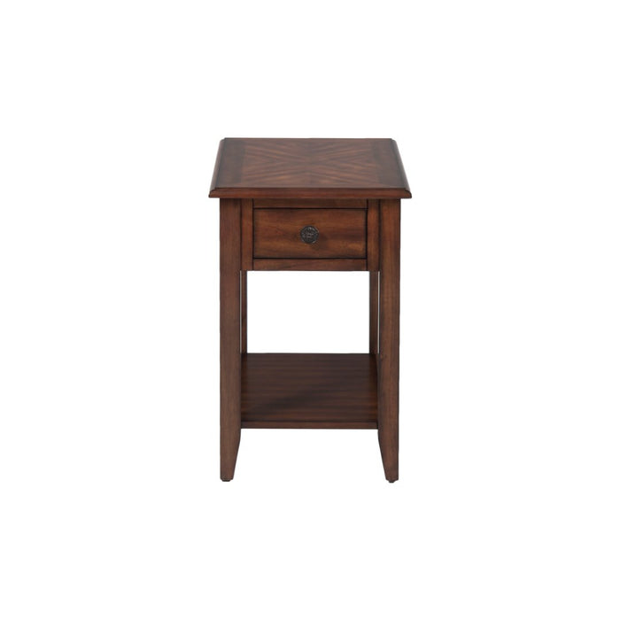 Medium Brown Chairside Table