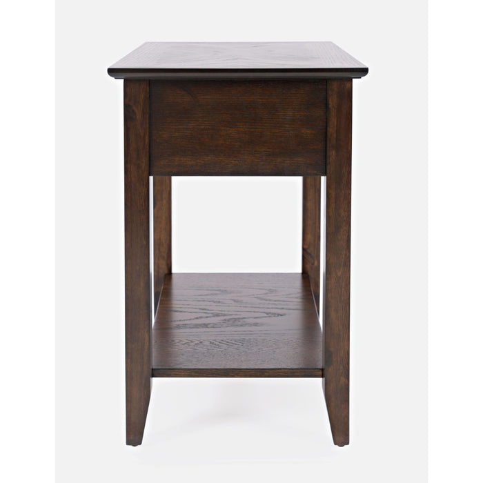 Espresso Chairside Table