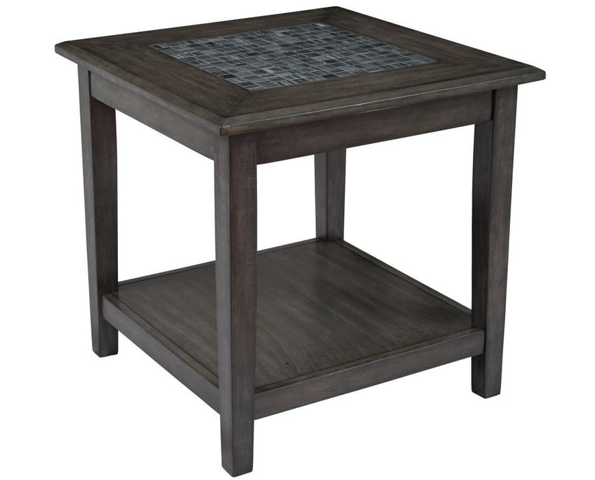 Grey Mosaic End Table