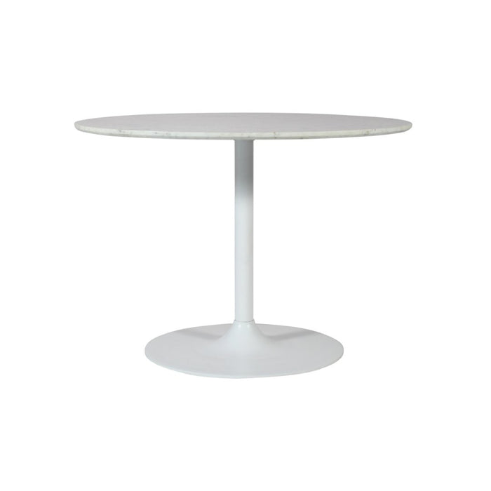 Rowan 54" Round Marble Pedestal Dining Table