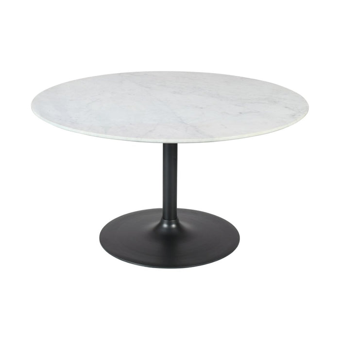 Rowan 42" Round Marble Pedestal Dining Table