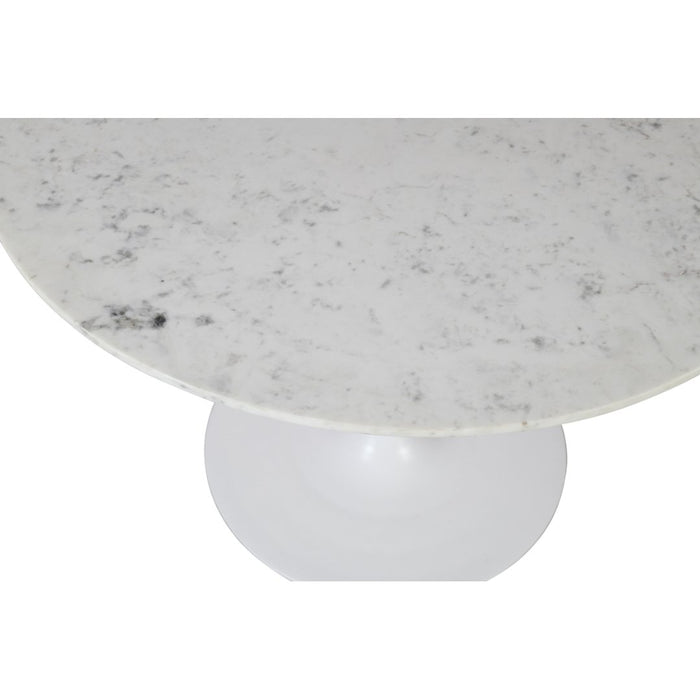 Rowan 42" Round Marble Pedestal Dining Table