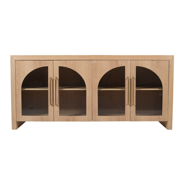 Archimedes 70" Console Natural Oak