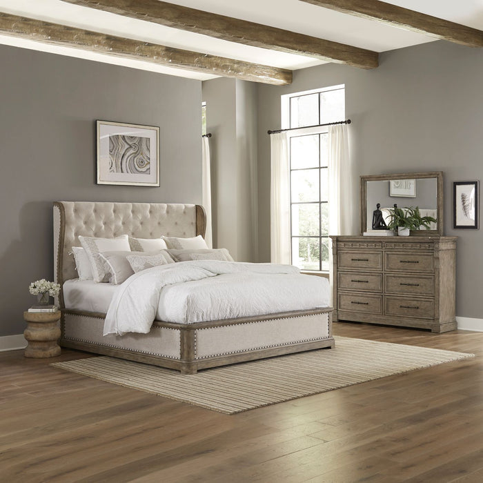 Town & Country - King California Shelter Bed, Dresser & Mirror