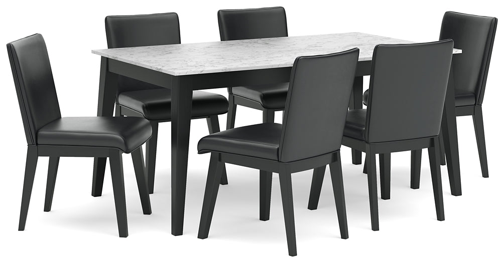 Jettaya Dining Table and 6 Chairs