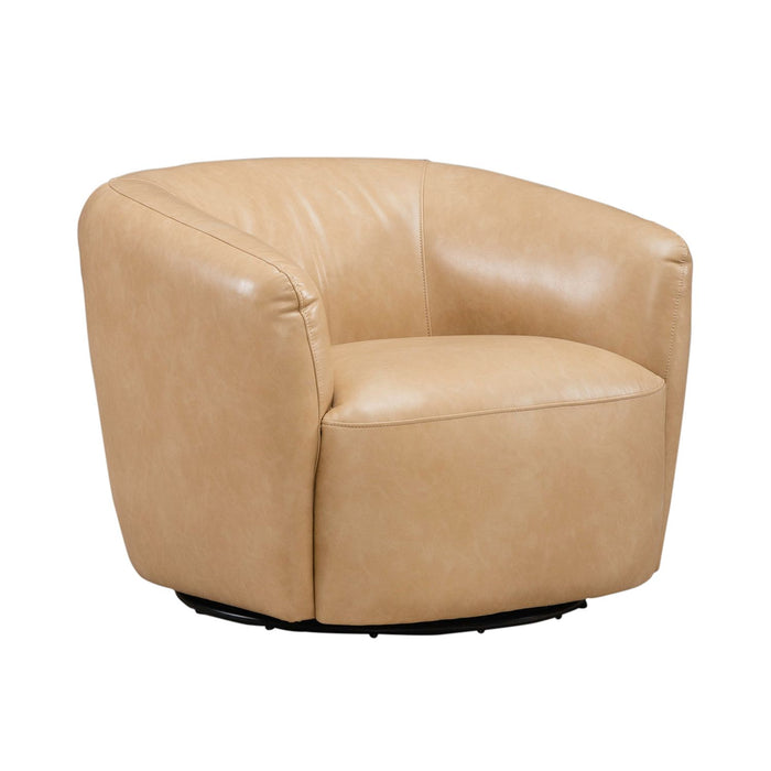 Donovan - Uph Swivel Accent Chair - Tan