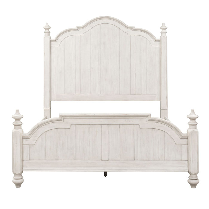 Farmhouse Reimagined - Queen Poster Bed, Dresser & Mirror, Chest