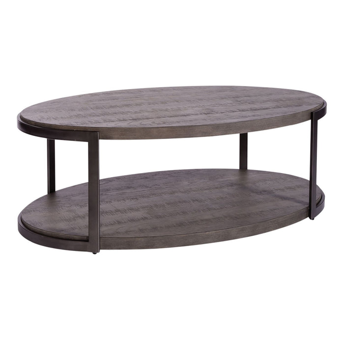 Modern View - Oval Cocktail Table