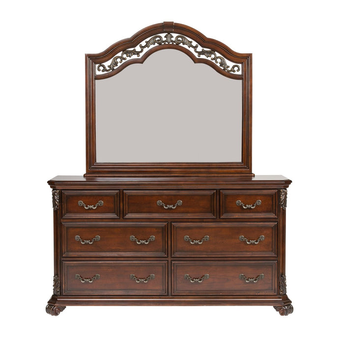 Messina Estates - King Poster Bed, Dresser & Mirror