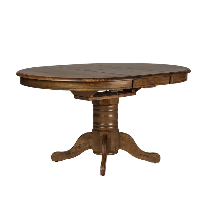 Carolina Crossing - 5 Piece Pedestal Table Set