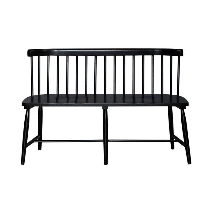 Capeside Cottage - Spindle Back Dining Bench - Black (RTA)