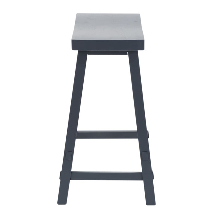 Creations - 24 Inch Sawhorse Counter Stool- Navy