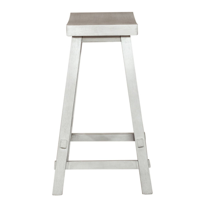 Creations - 24 Inch Sawhorse Counter Stool - White