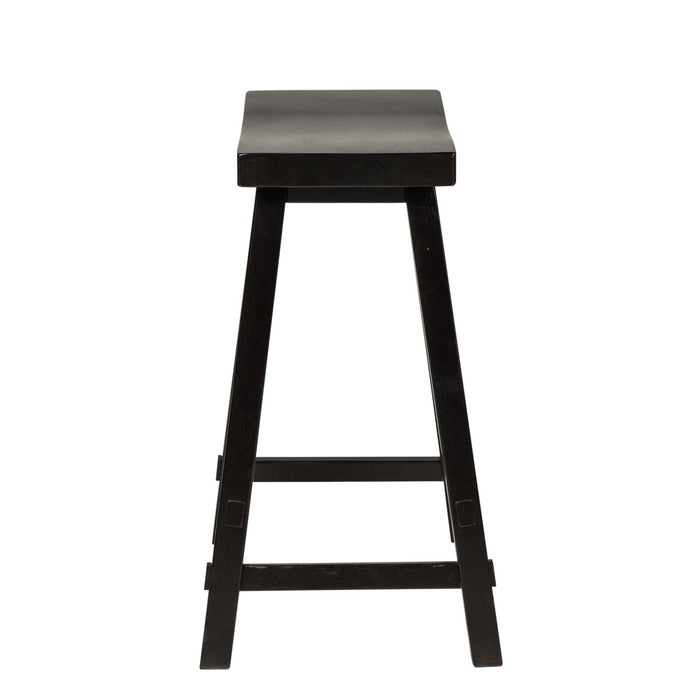 Creations - 24 Inch Sawhorse Counter Stool - Black (RTA)