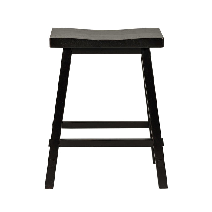 Creations - 24 Inch Sawhorse Counter Stool - Black (RTA)