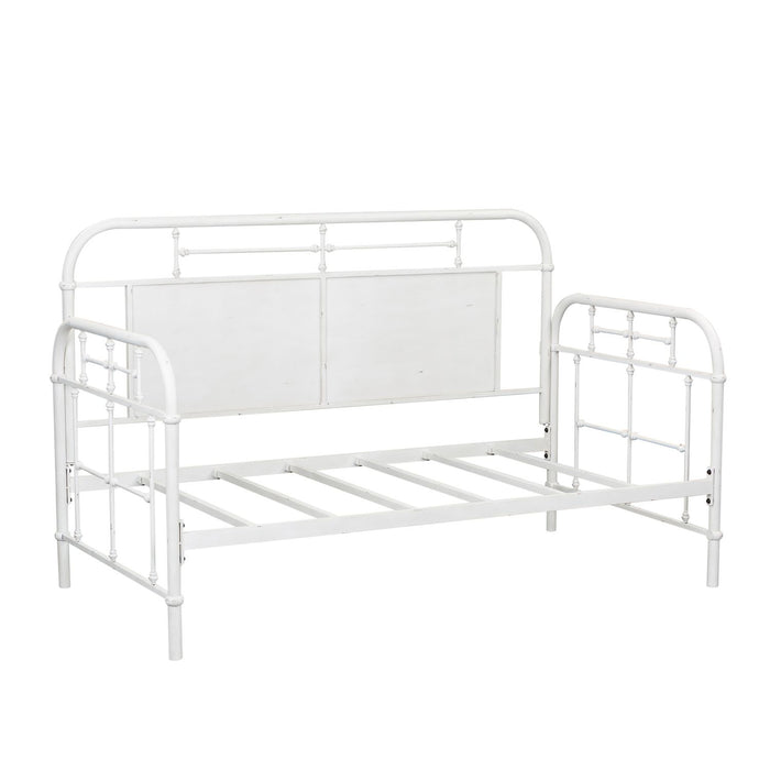 Vintage Series - Twin Metal Day Bed - Antique White