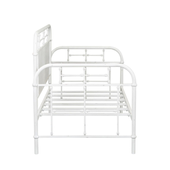 Vintage Series - Twin Metal Day Bed - Antique White