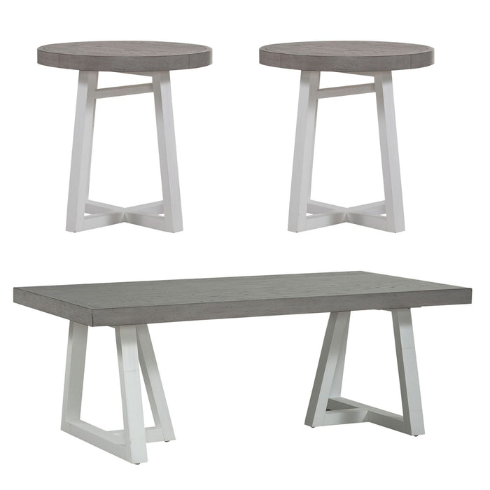 Palmetto Heights - 3 Piece Set (1-Cocktail 2-End Tables)