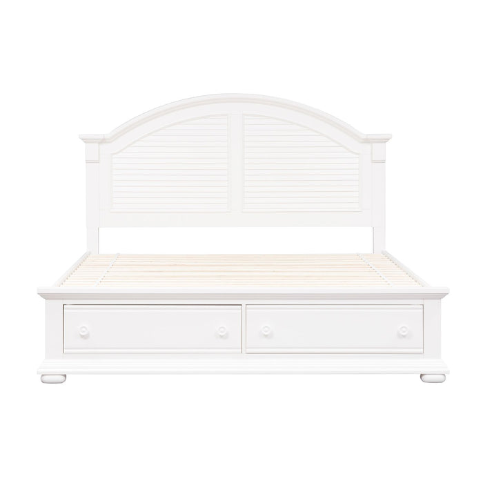 Summer House I - King Storage Bed, Dresser & Mirror, Night Stand