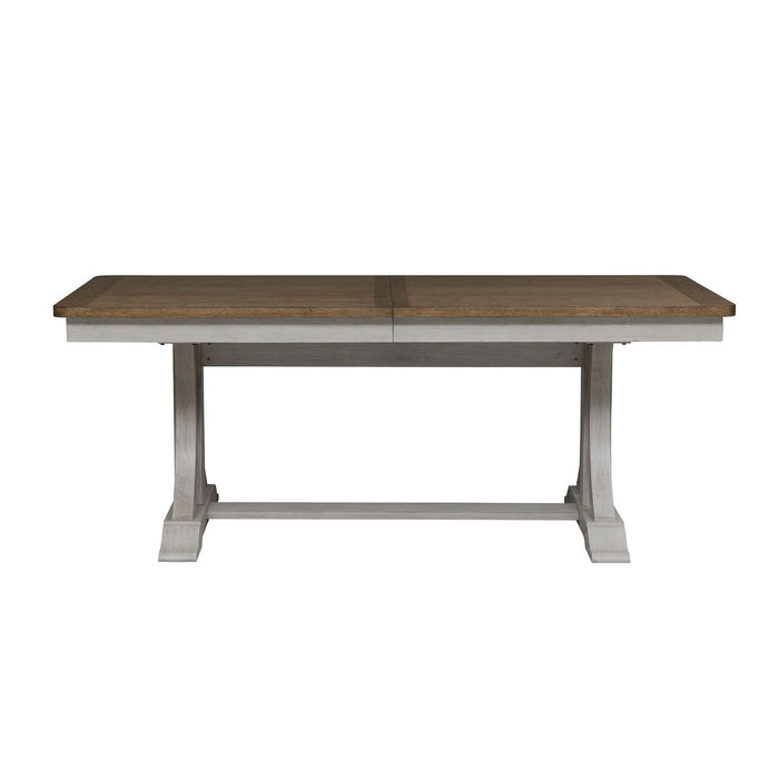 Farmhouse Reimagined - Opt 5 Piece Trestle Table Set