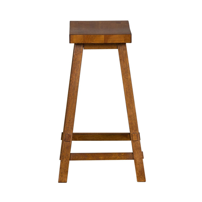 Creations - 24 Inch Sawhorse Counter Stool - Tobacco (RTA)