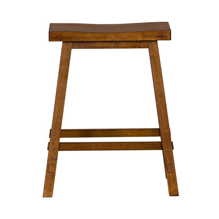 Creations - 24 Inch Sawhorse Counter Stool - Tobacco (RTA)