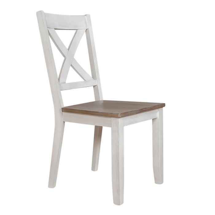 Lakeshore - X Back Side Chair- White (RTA)