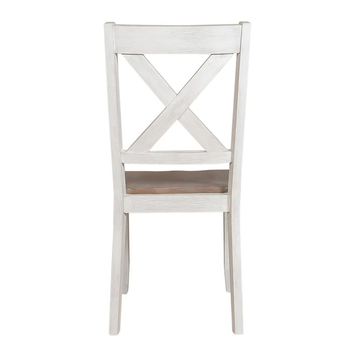 Lakeshore - X Back Side Chair- White (RTA)