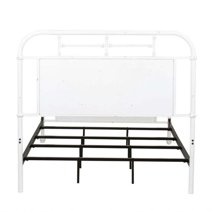 Vintage Series - Full Metal Bed - Antique White