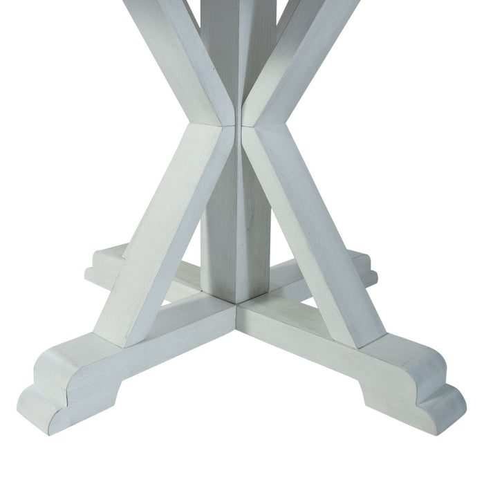 Lakeshore - Single Pedestal Table- White