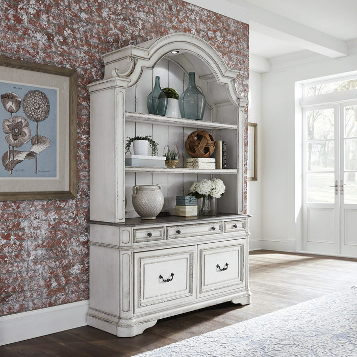 Magnolia Manor - 3 Piece Desk & Hutch Set