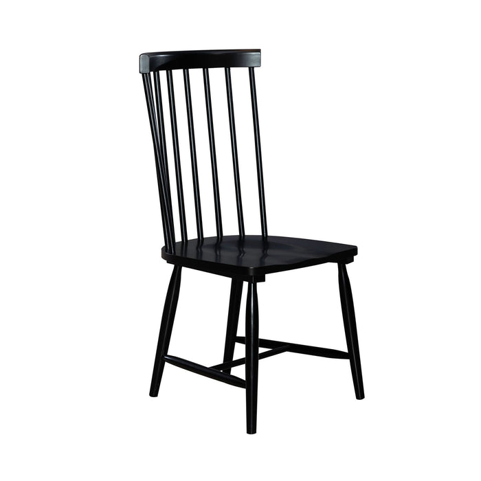 Capeside Cottage - Spindle Back Side Chair - Black (RTA)