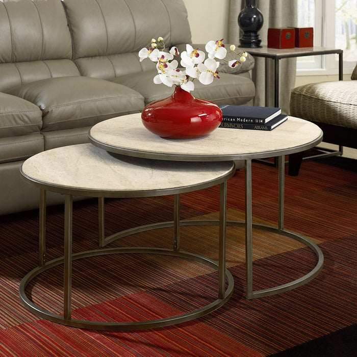 Modern Basics Round Cocktail Table