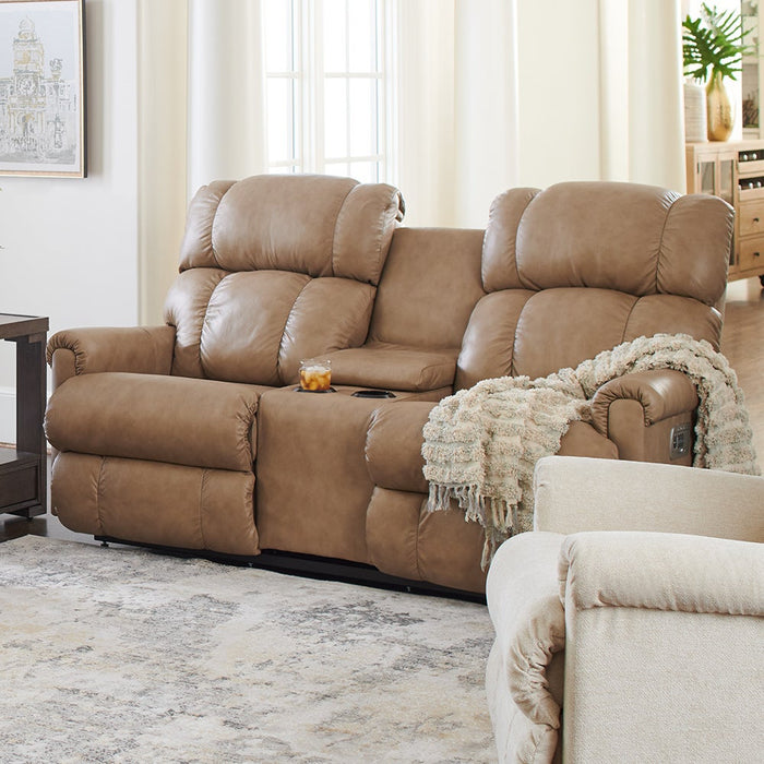 Pinnacle Power Wall Reclining Loveseat w/ Headrest & Console