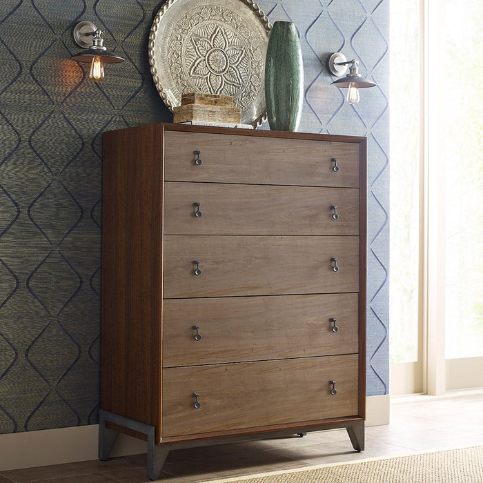 Modern Synergy Motif Maple Drawer Chest