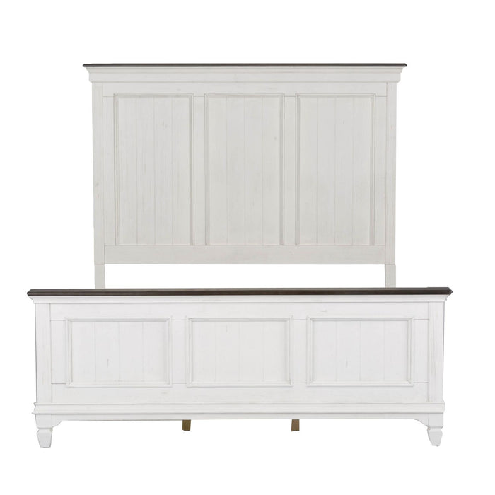 Allyson Park - King California Panel Bed, Dresser & Mirror, Chest, Night Stand