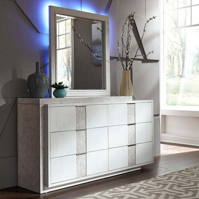 Mirage - Queen Panel Bed, Dresser & Mirror, Chest