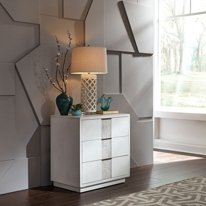 Mirage - King Panel Bed, Dresser & Mirror, Night Stand