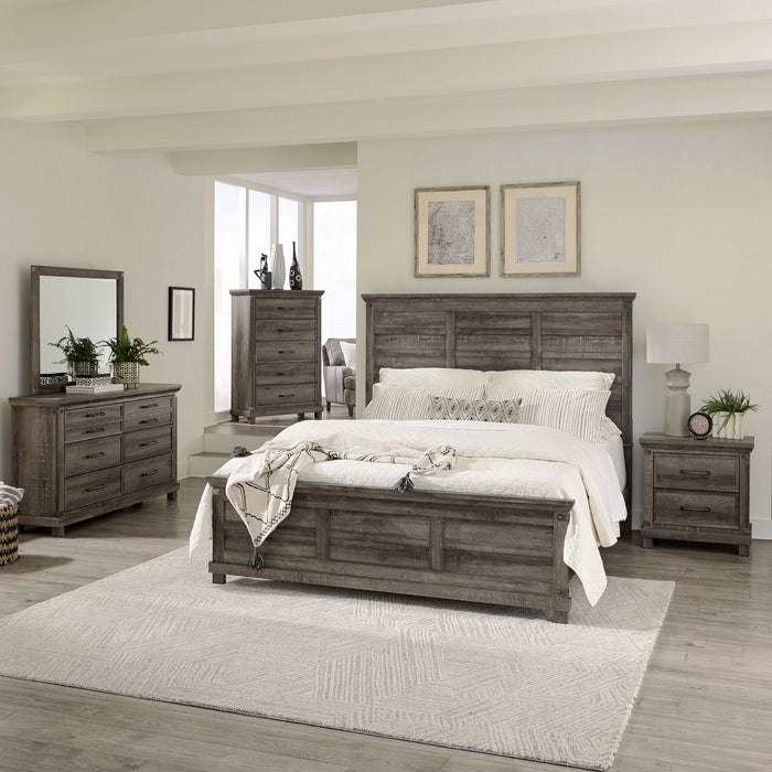 Lakeside Haven - King Opt Panel Bed, Dresser & Mirror, Chest, Nightstand